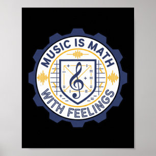 Poster Música Matemática Com Sentimentos Professor Bynd