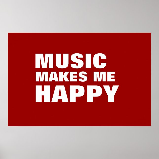 PÔSTER MÚSICA ME FAZ FELIZ (Frente)