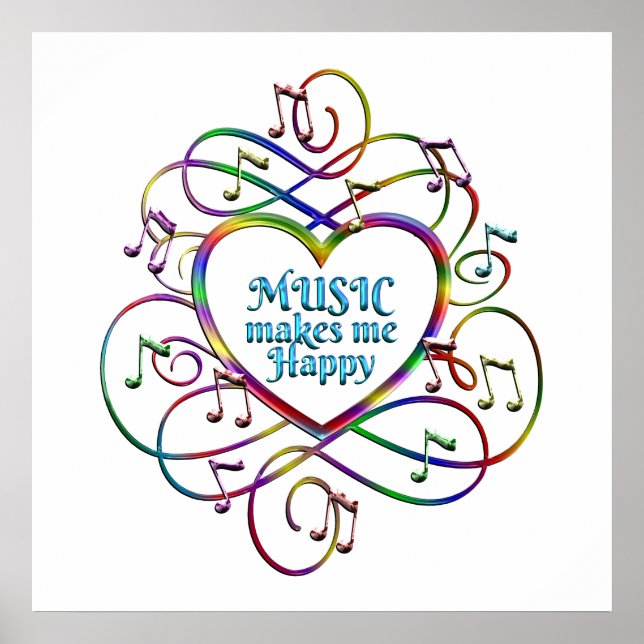 Poster Música me torna feliz (Frente)