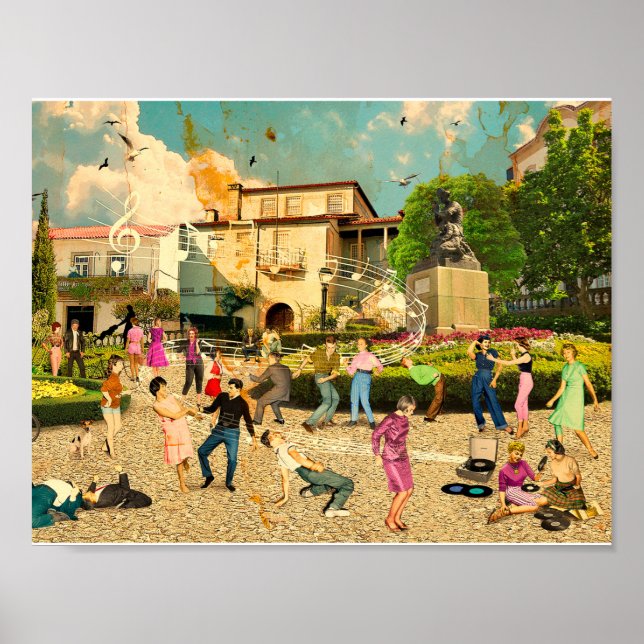 Poster Música no Jardim (Viseu. Portugal) (Frente)