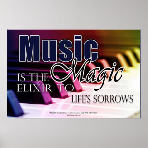Poster Música Oferece Piano Students - Música