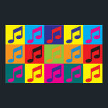 Pôster Música Pop Art<br><div class="desc">Música Pop Art. Se Música é o seu passatempo,  ocupação ou obsessão,  mostre-a com excelentes de t-shirts,  canecas,  adesivos e muito mais. Eles também são presentes de excelente para outros fãs da Música!</div>