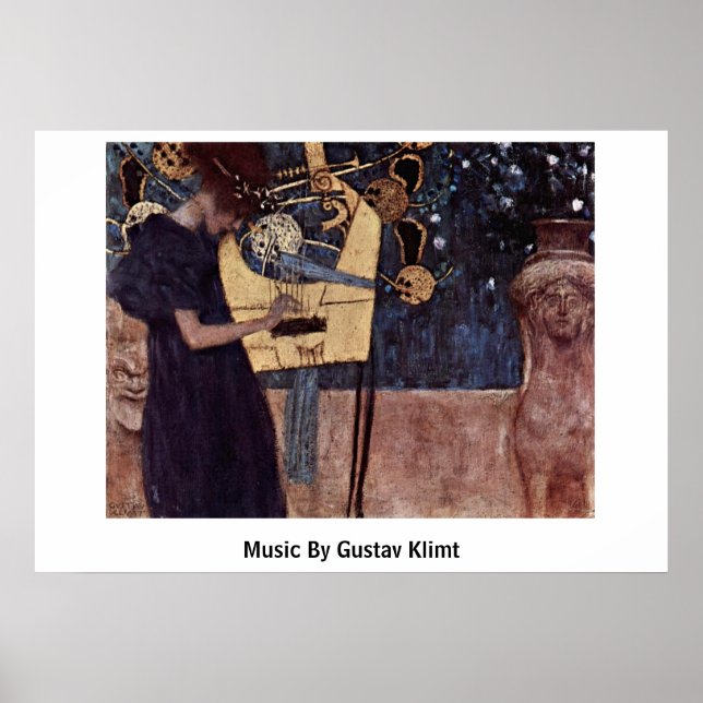 Poster Música Por Gustav Klimt (Frente)