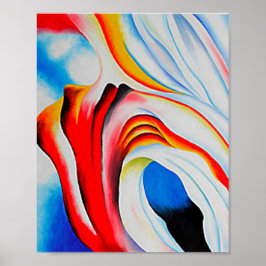 Poster Música Rosa e Azul, Georgia O'Keeffe,