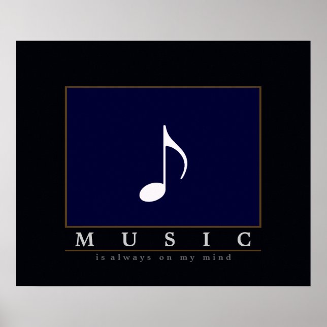 Pôster música sempre na minha mente (Frente)