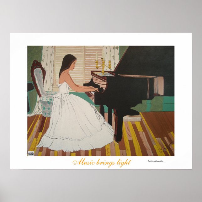 Poster Música traz luz (Frente)