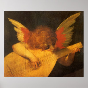 Pôster Musical Angel Tocando Luta por Rosso Fiorentino