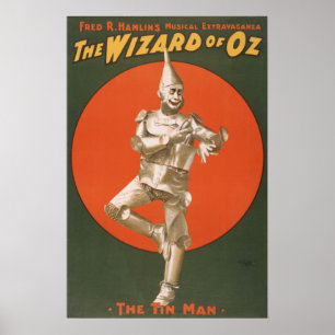 Poster musical do VAUDEVILLE de mágico de Oz do