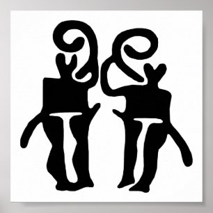 Poster Músicos - BW