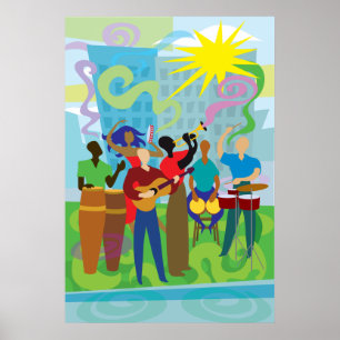Poster Músicos da salsa