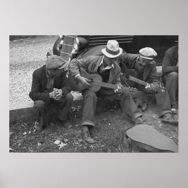 Poster Músicos da Tennessee Street, 1935 (Frente)