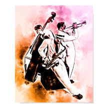 Músicos de Banda JAZZ Música Única de Aquarela