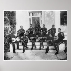 Pôster Músicos do instituto de Hampton, 1898