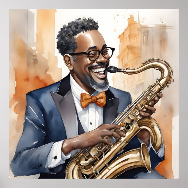 Poster músicos do jazz (Frente)