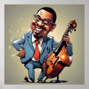 Poster músicos do jazz