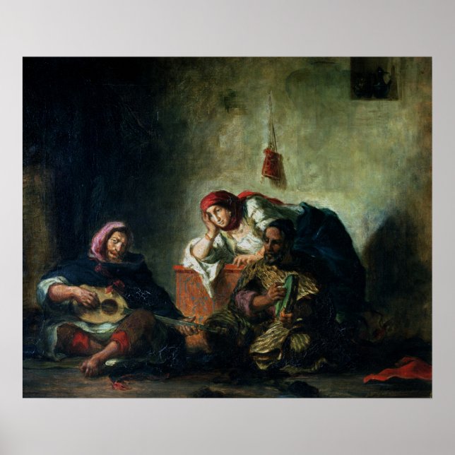 Pôster Músicos judeus em Mogador, 1847 (Frente)