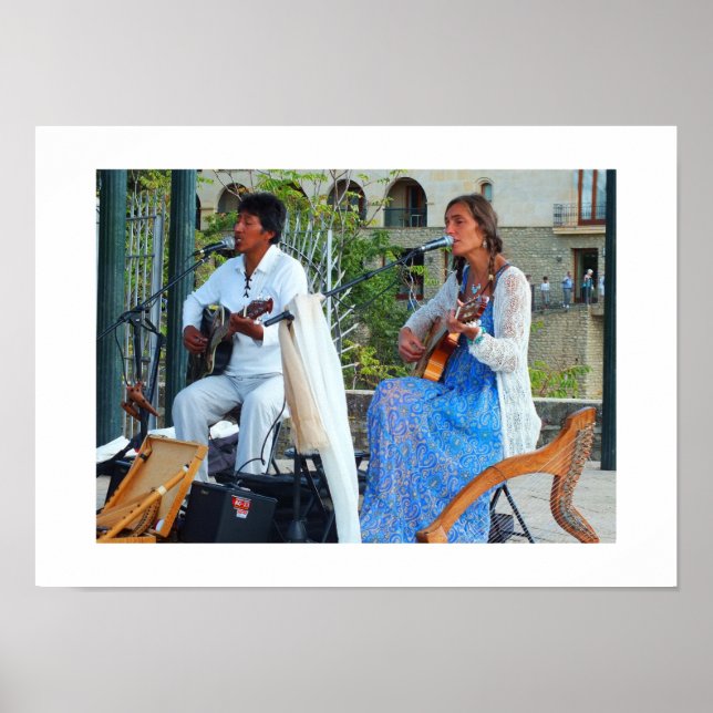 Pôster Músicos na Espanha (Frente)