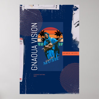 Poster Musique de Gnaoua connue à l'internationnal