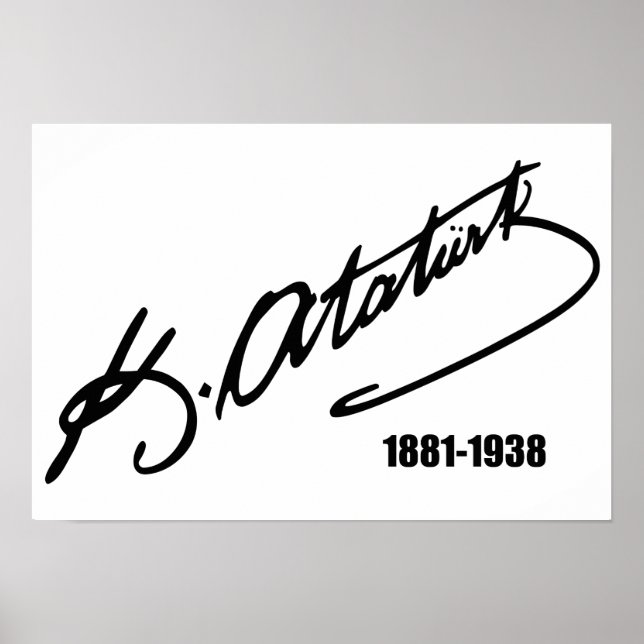 Pôster Mustafa Kemal Ataturk (Frente)