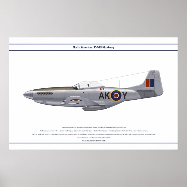 Poster Mustang GB 213 Sqn 1 (Frente)