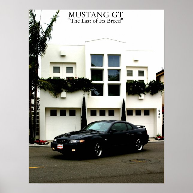 Poster Mustang GT (Frente)