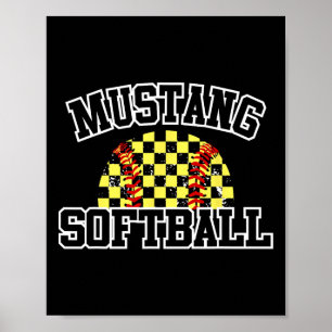 Poster Mustangs Softll Mãe Mustangs Espírito Escolar Espo