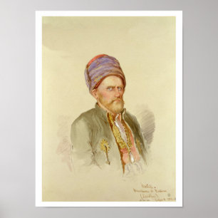 Poster Mustapha - Moslem from Batum, c.1852