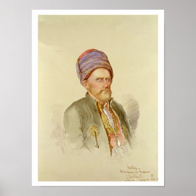 Poster Mustapha - Moslem from Batum, c.1852 (Frente)