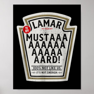 Poster Mustard Lamar Tv Desliga Use Sua Mostarda Engraçad