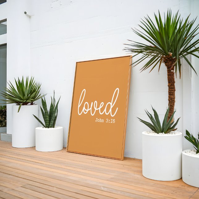 Poster Mustard Love Faith Cote minimalista (Criador carregado)