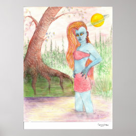 Pôster Mutant Anna Anastasia Original, Assinatura de Arte