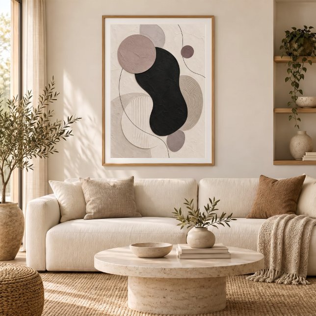 Poster Muted Orbit | Minimal Abstract Plaster Art Print (Criador carregado)
