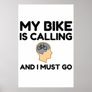 Poster My Bike Is Calling