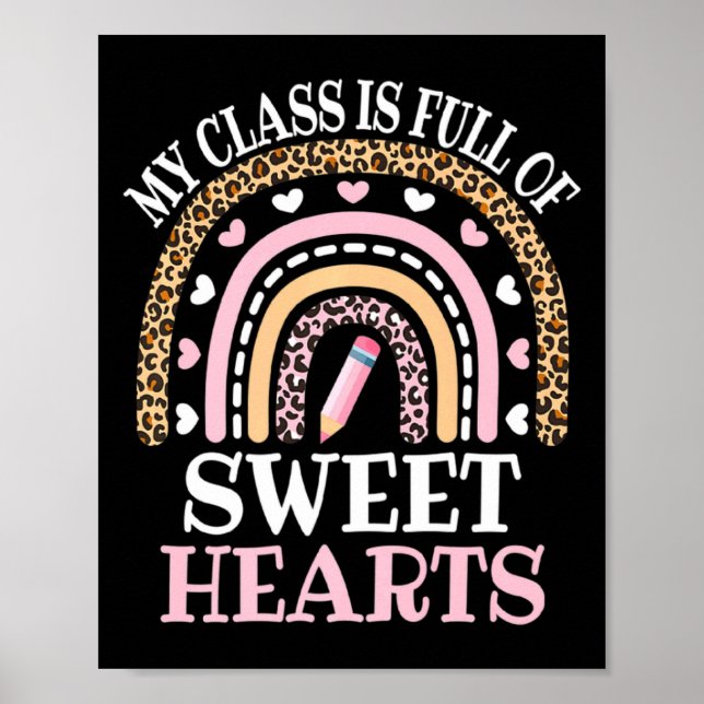 Poster My Cl Is Full Of Sweet Hearts Valentines Day Te  (Frente)