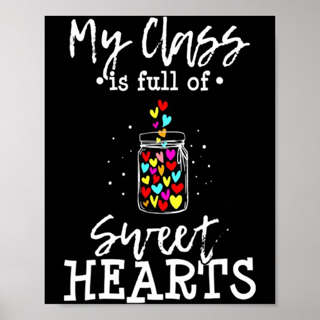 Poster My Cl Is Full Of Sweethearts Rainbow Teacher Va _1 (Frente)