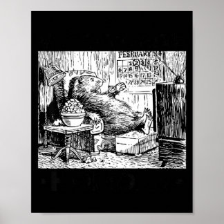 Poster My Favorite Holiday Ground Hog Mens Groundhog Day 