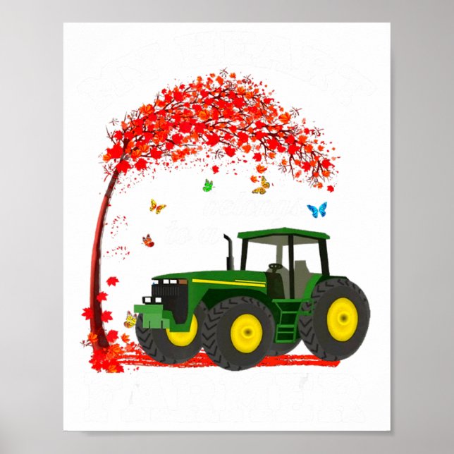 Poster My Heart Belongs To A Farmer Valentine For Farmer  (Frente)
