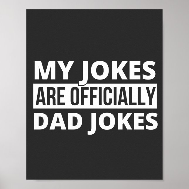 Poster my jokes are dad jokes (Frente)
