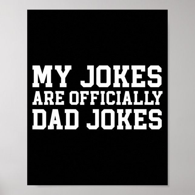 Poster My Jokes Are Ly Dad Jokes Pregnancy Announcement  (Frente)