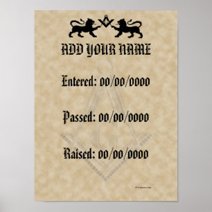 Poster My Masonic History