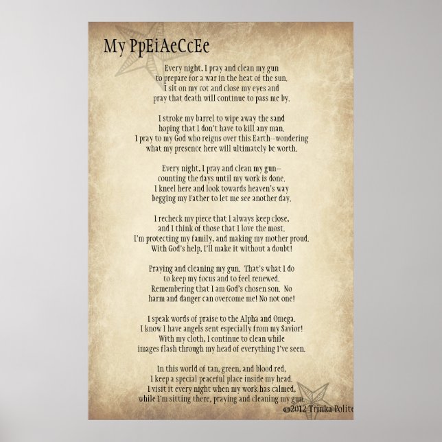 Pôster My PpEiAeCcEe ©2012 por Trinka Polite (poster) (Frente)