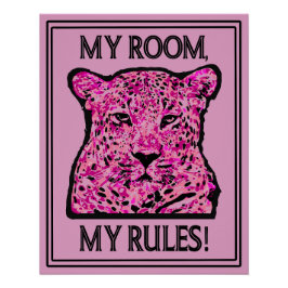 Pôster My room, my rules!