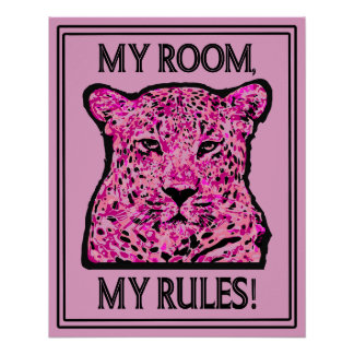 Pôster My room, my rules!