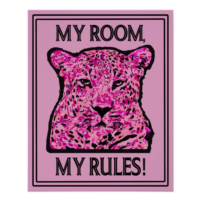 Pôster My room, my rules! (Frente)