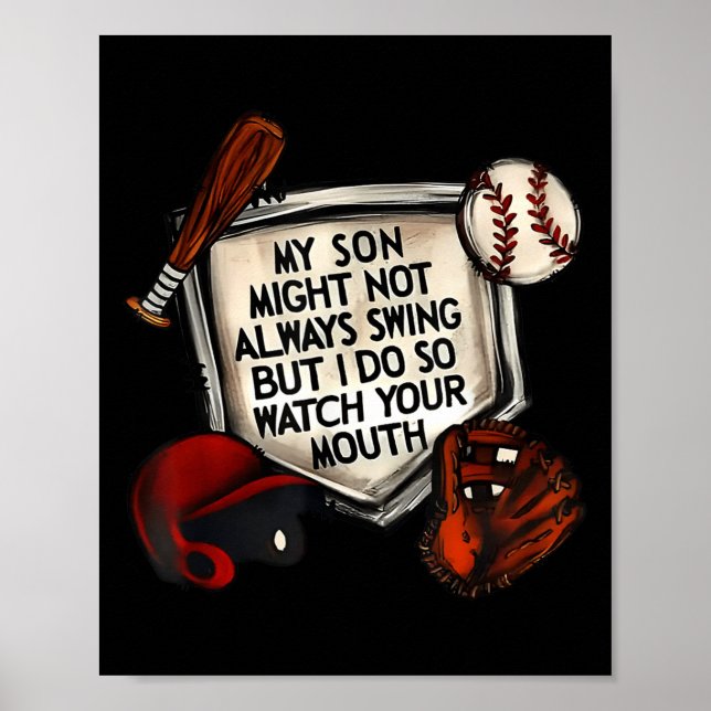 Poster My Son Might Not Always Swing But I Do So Watch Yo (Frente)
