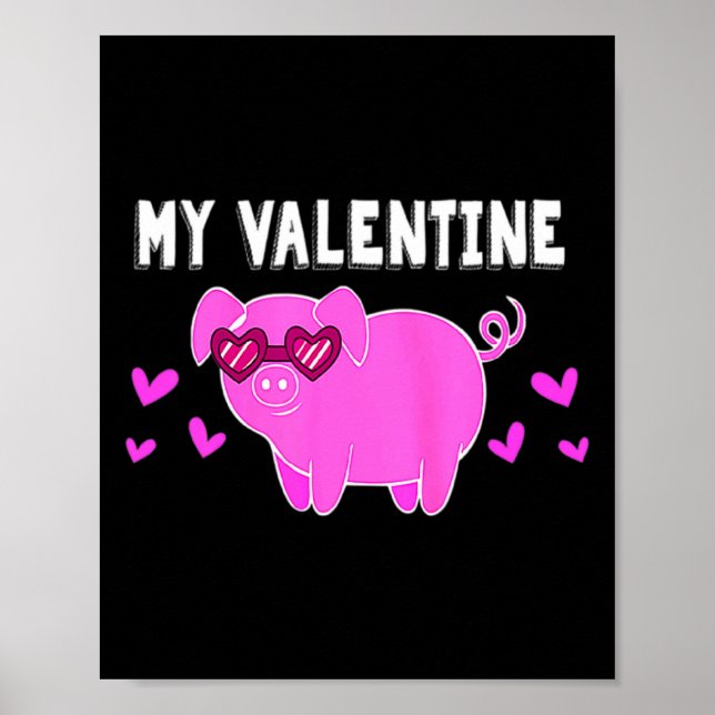 Poster My Valentine G Farmer Pet Owner Love Valentines  (Frente)