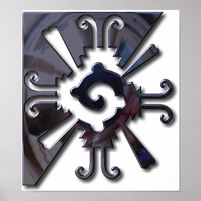 Pôster Myan Hunab Ku - Black Chrome (Frente)