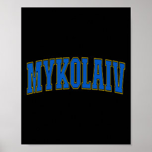 Poster Mykolaiv Ucrânia Amantes Patriótico Orgulhoso Ucra