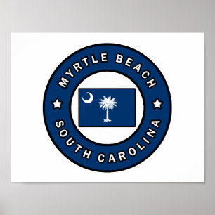 Poster Myrtle Beach Carolina do Sul