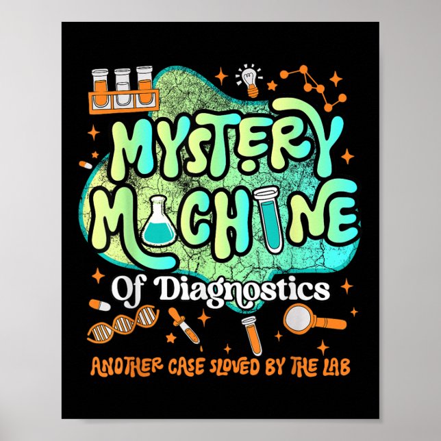 Poster Mystery Machine Of Diagnostics Lab Semana 2025 Med (Frente)